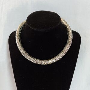Vintage Whiting & Davis Silver Mesh Necklace